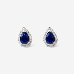 True Elegance Earrings - Blue Pear | Sterling Silver