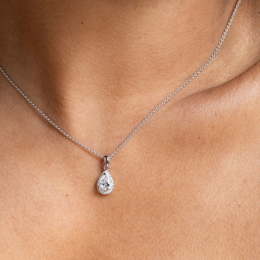 True Elegance Necklace - Pear | Sterling Silver