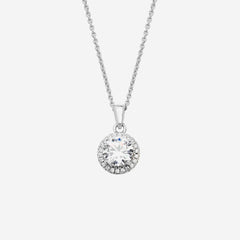 True Elegance Necklace - Round | Sterling Silver - Necklace