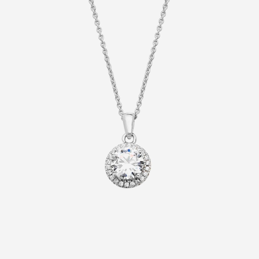True Elegance Round Necklace | Sterling Silver