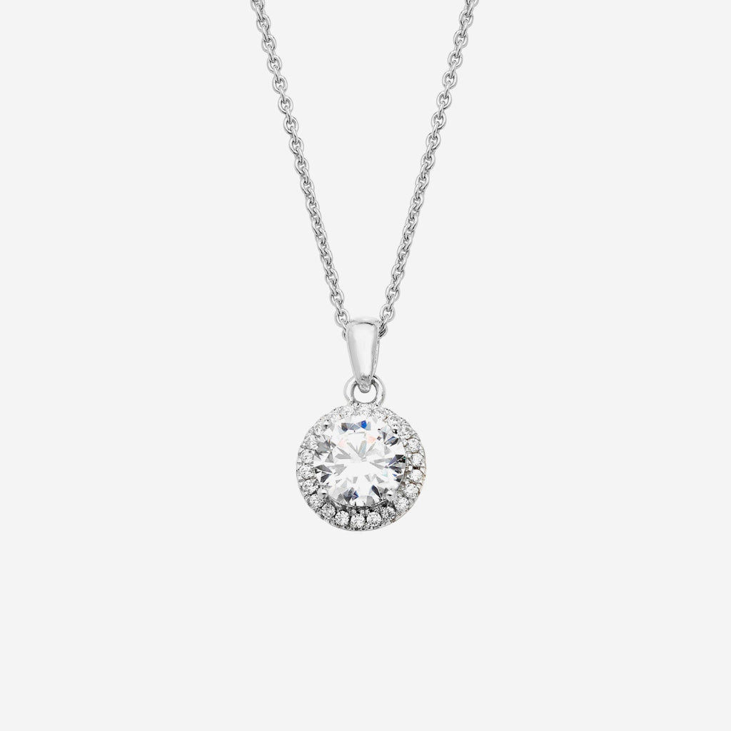 True Elegance Necklace - Round | Sterling Silver - Necklace