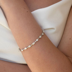 TRUTH Oval - 5ct | Lab Grown Diamond Tennis Bracelet in 9ct White Gold