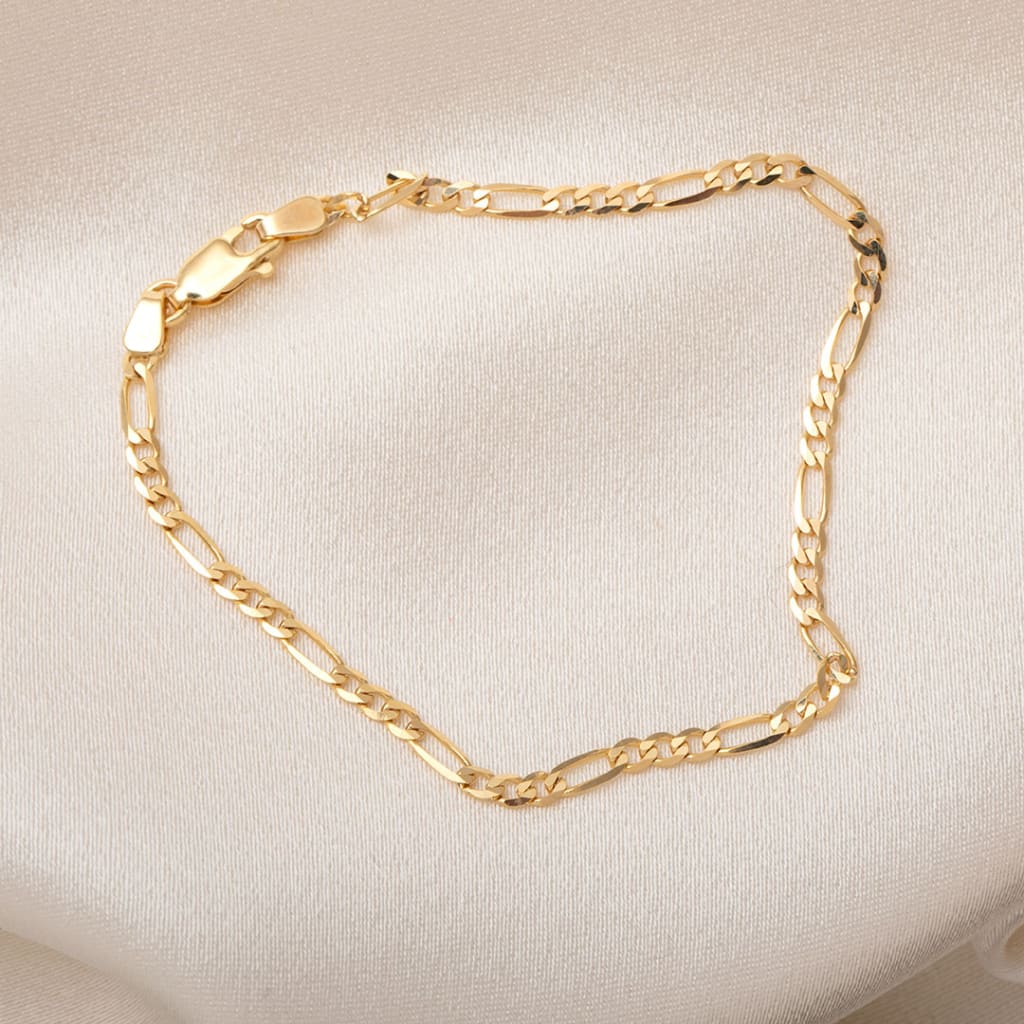 Tuam Figaro Bracelet | 14ct Gold - Bracelet