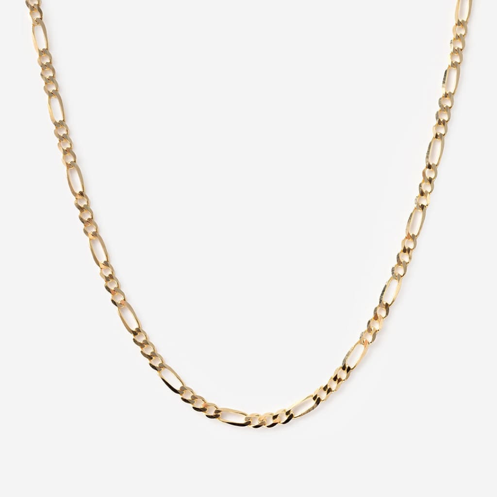Tuam Figaro Chain | 14ct Gold - Necklace