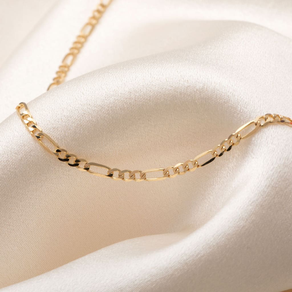 Tuam Figaro Chain | 14ct Gold - Necklace