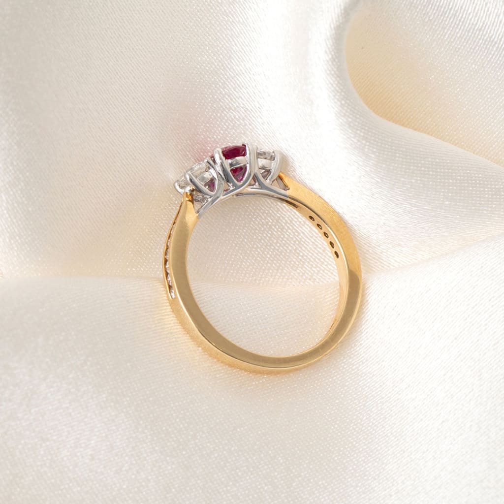 TULIP | Ruby Diamond Ring - Rings