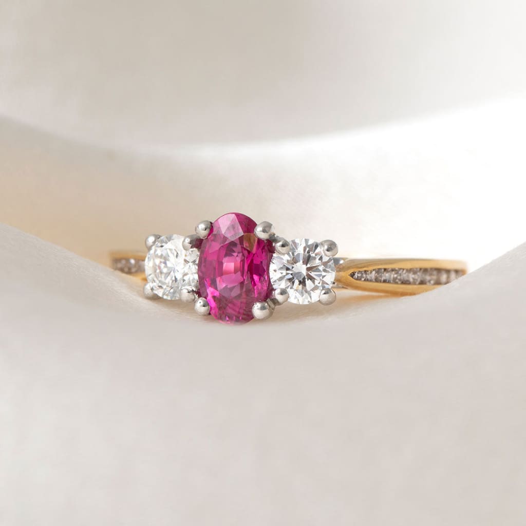 TULIP | Ruby Diamond Ring - Rings