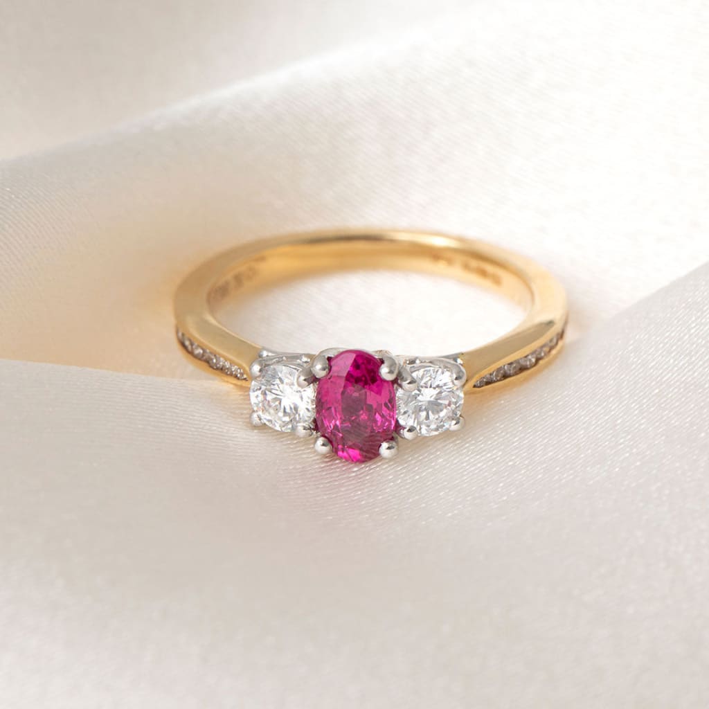 TULIP | Ruby Diamond Ring - Rings