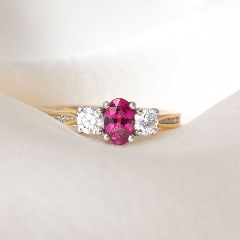 TULIP | Ruby Diamond Ring - Rings