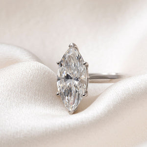 TUSCANY 5ct | Marquise Solitaire Lab Grown Diamond Engagement Ring in Platinum