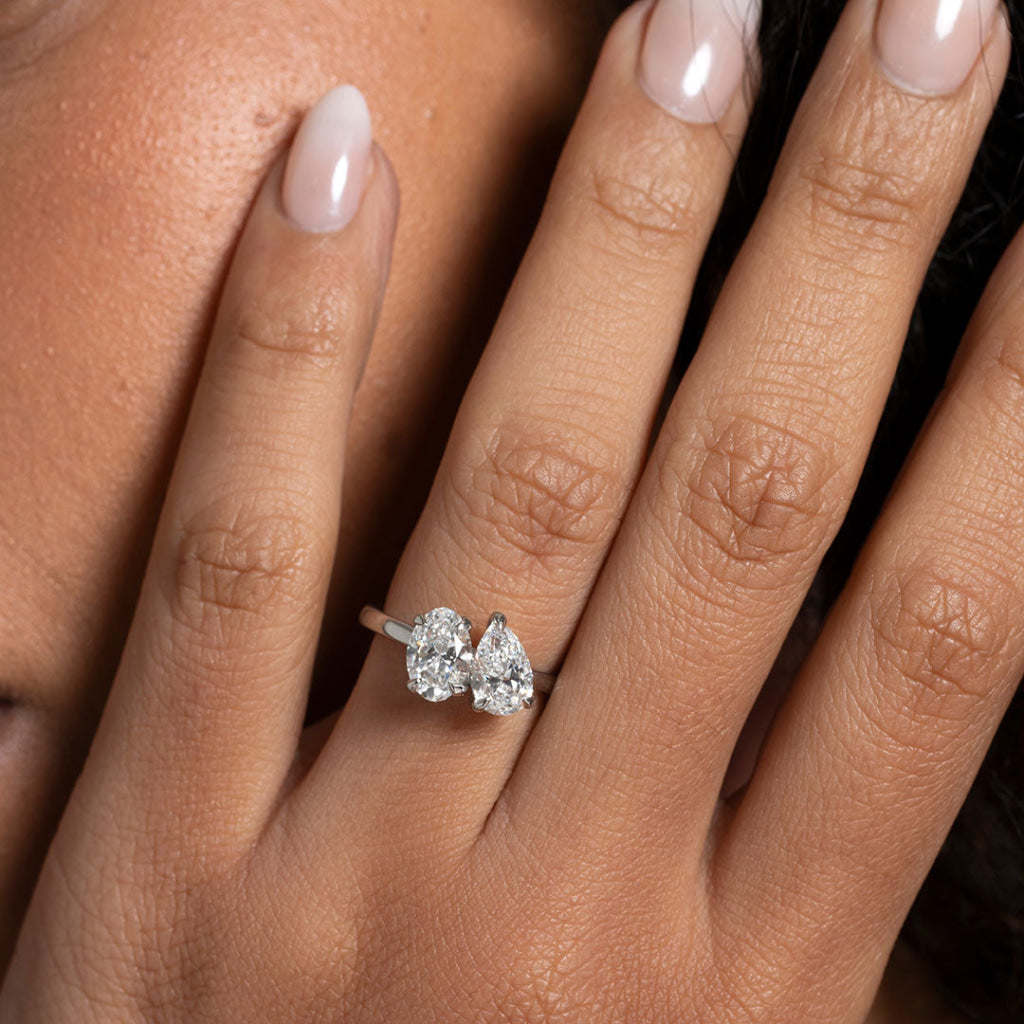 TWAIN 2ct | Toi Et Moi Lab Grown Diamond Engagement Ring