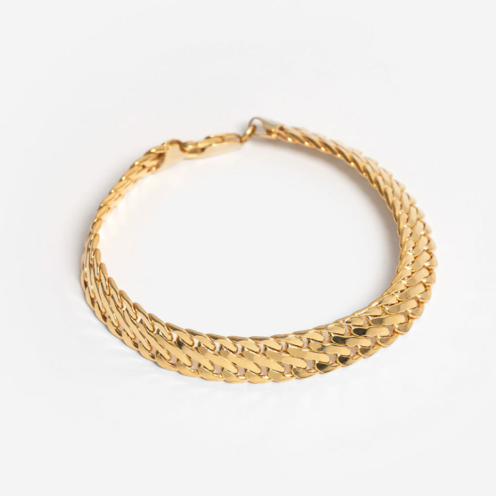 Twin Curb Bracelet | 9ct Gold - Bracelet