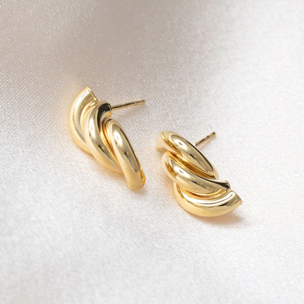 Twirl | 9ct Gold Earrings - Earrings