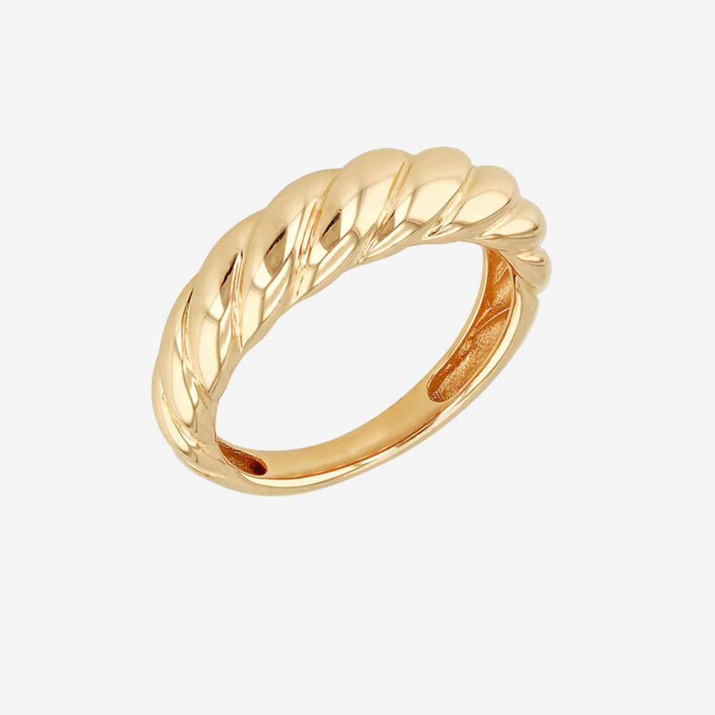 Twist dome ring | 9ct Gold