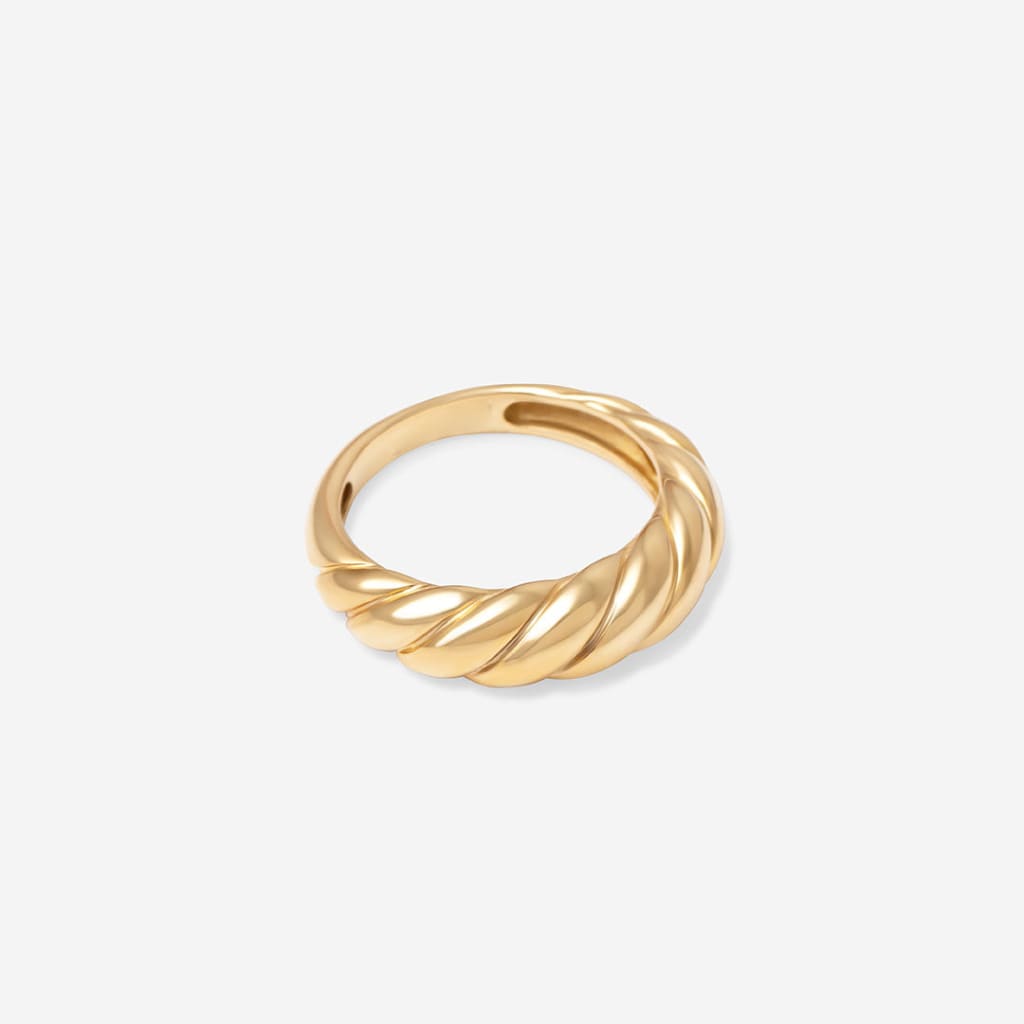 Twist Dome Ring | 9ct Gold