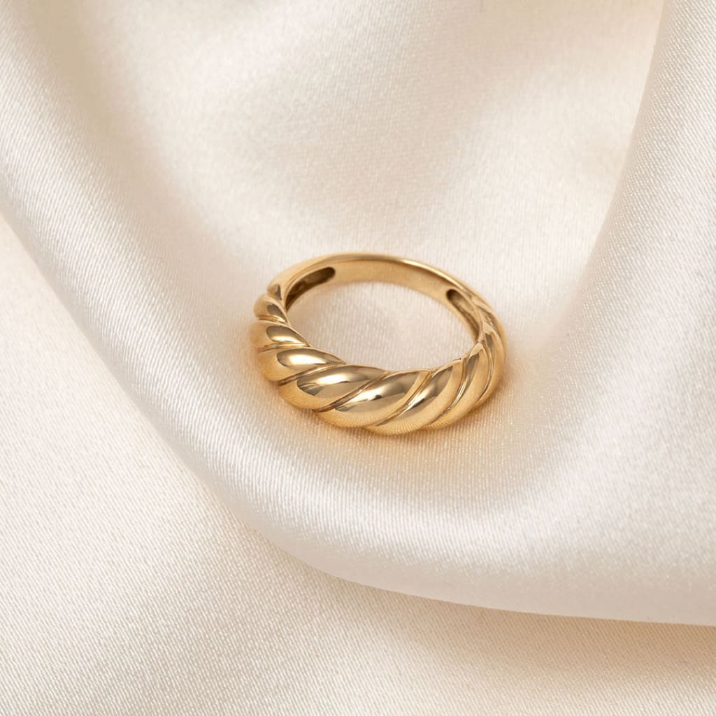 Twist Dome Ring | 9ct Gold