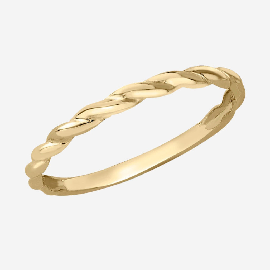 Twist Stacking Band | 9ct Gold