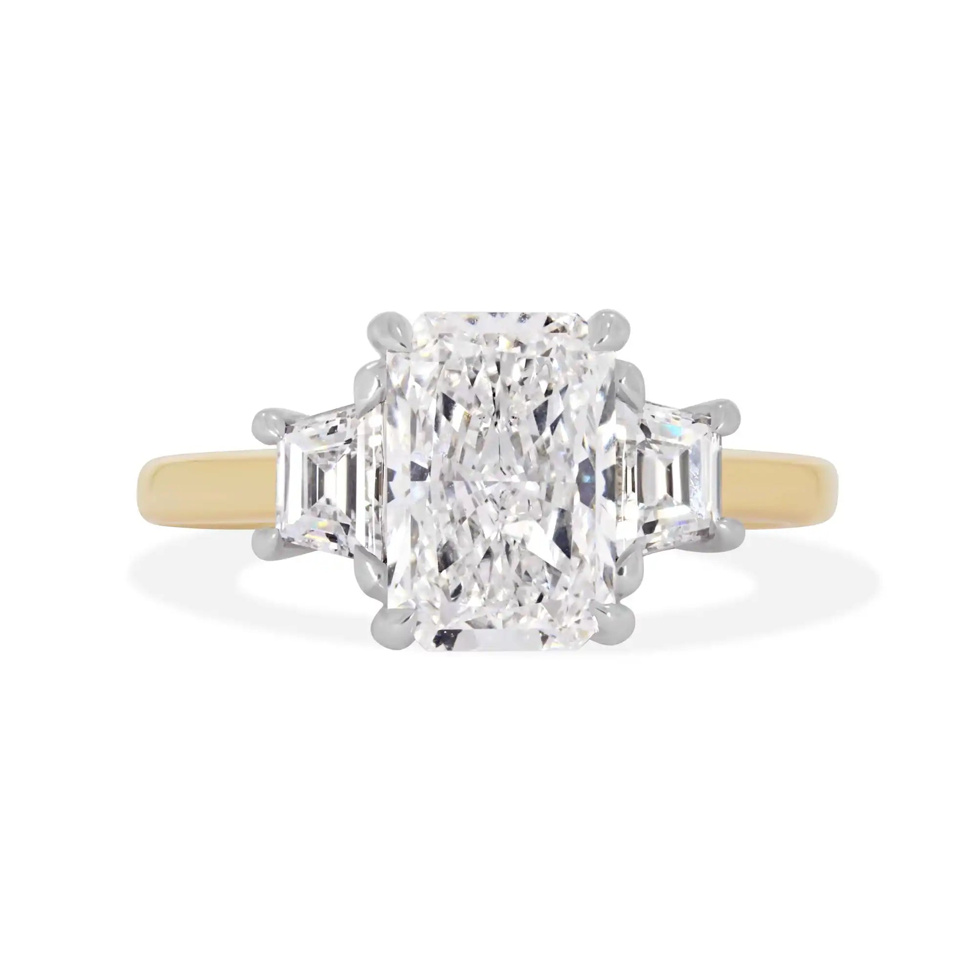 Three Stone Diamond Engagement Ring