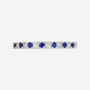 UTOPIA Sapphire | Wedding & Eternity Ring in 18ct White Gold