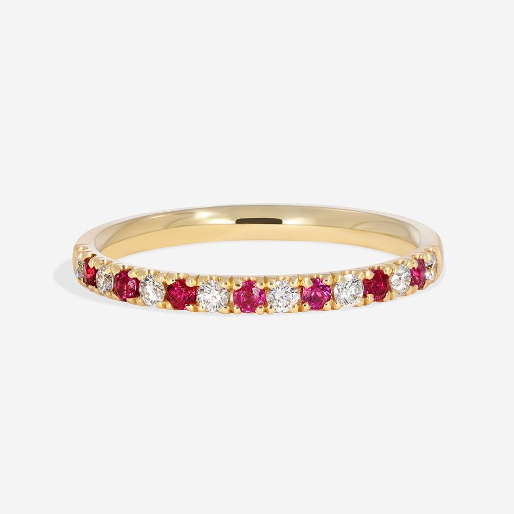 Utopia 18ct Gold Ruby Diamond Ring
