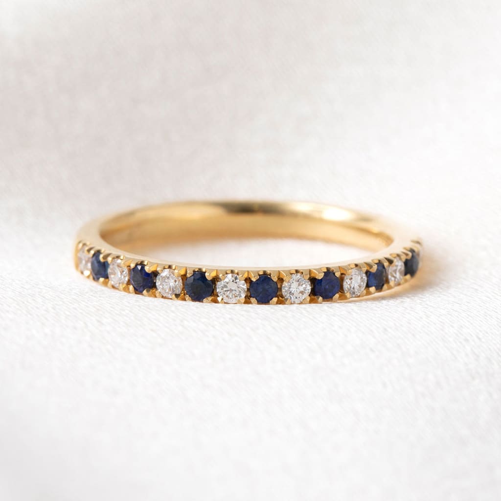 UTOPIA - Sapphire | Wedding & Eternity Ring in 18ct Gold