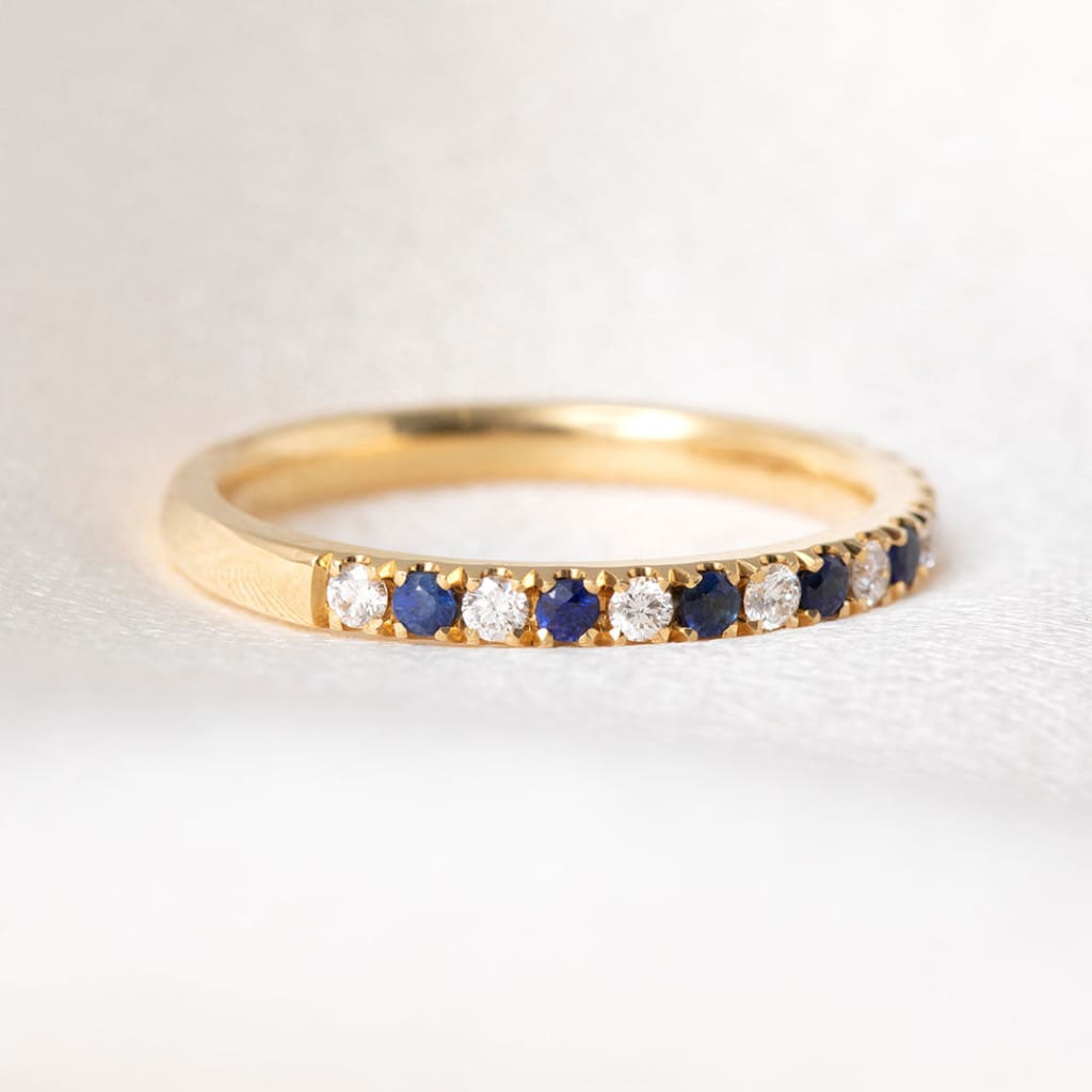 UTOPIA - Sapphire | Wedding & Eternity Ring in 18ct Gold