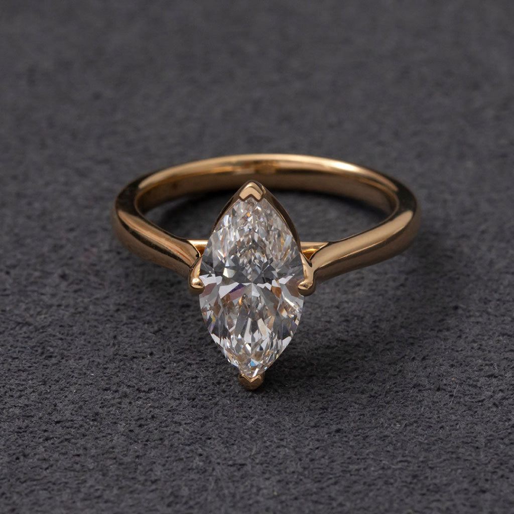 VALENTIA 2ct | Marquise Lab Grown Diamond Engagement Ring
