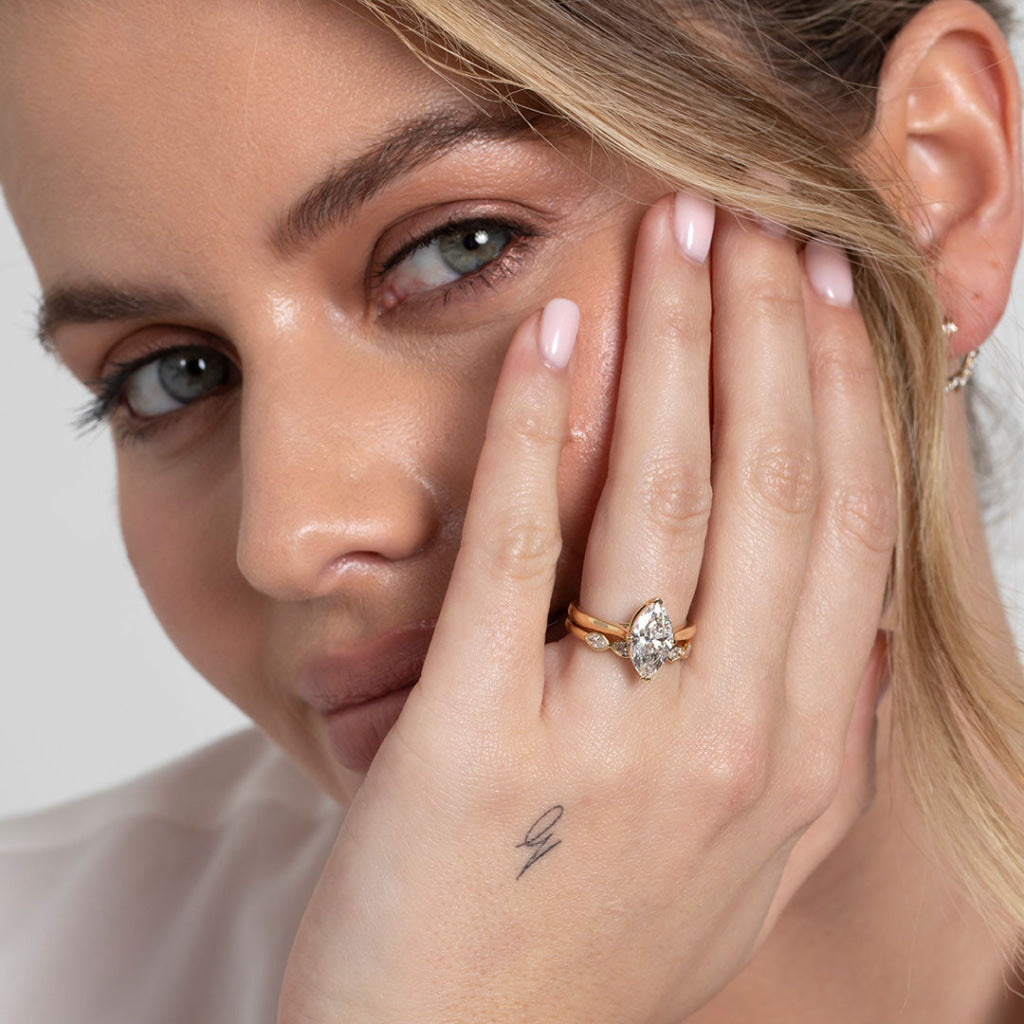 Valentia | Pear Solitaire Lab Grown Diamond Engagement Ring