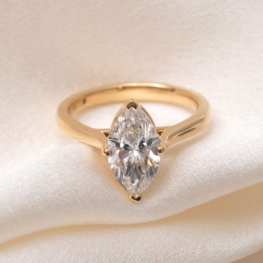 VALENTIA 2ct | Marquise Lab Grown Diamond Engagement Ring