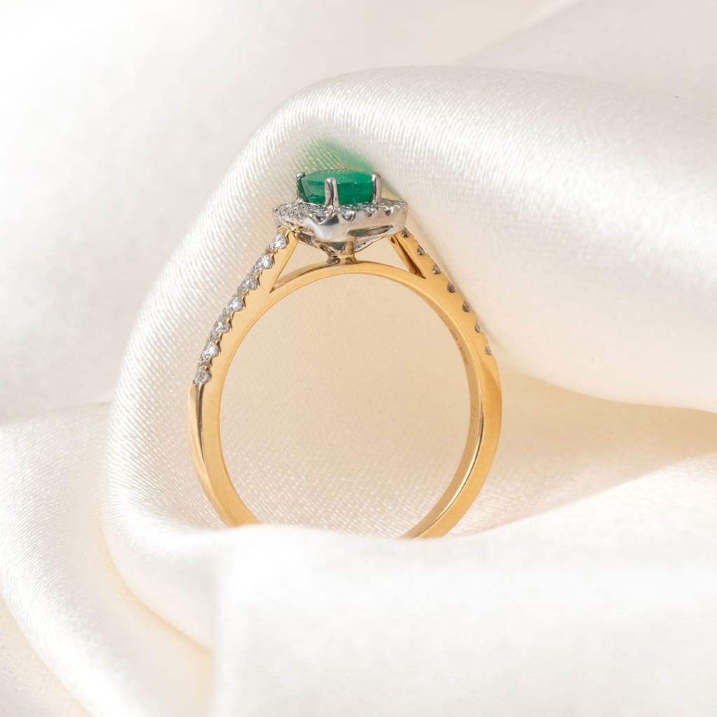 Valley | Diamond & Emerald Ring - Rings