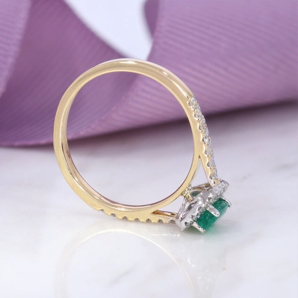 Valley | Diamond & Emerald Ring - Rings