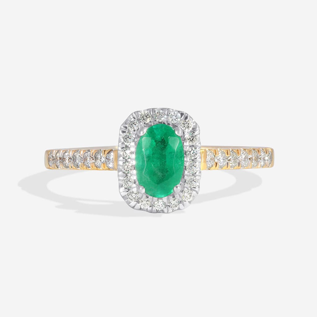 Valley | Diamond & Emerald Ring