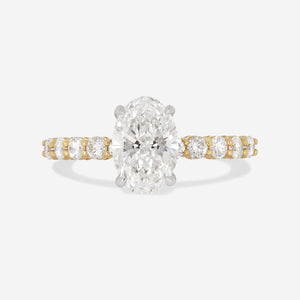 VANESSA 2ct | Oval Lab Grown Diamond Engagement Ring in 18ct Gold