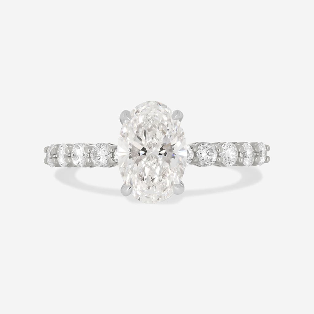 VANESSA 2ct | Oval Solitaire Lab Grown Diamond Engagement