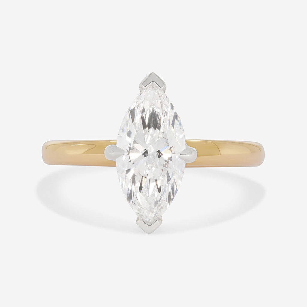 Venice | Marquise Solitaire Lab Diamond Set in 18ct Gold