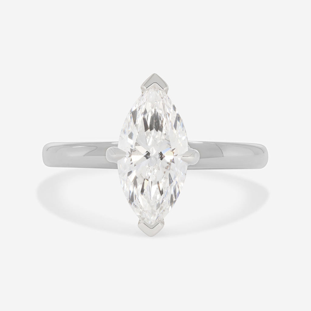 VENICE 2.50ct | Marquise Solitaire Lab Diamond Set