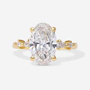 VENUS 3.19ct | Oval Solitaire Lab Grown Diamond Engagement Ring in 18ct Gold