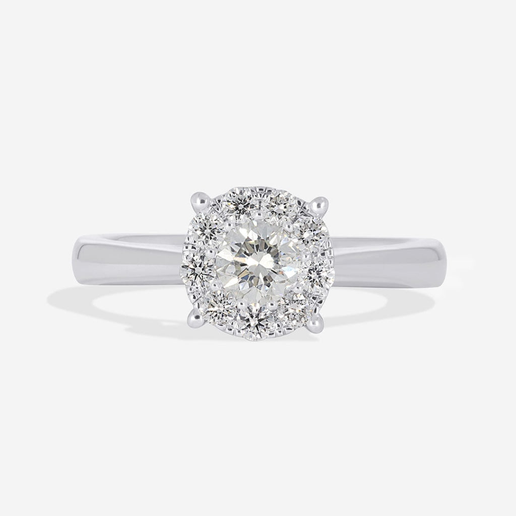 18ct White Gold diamond engagement ring