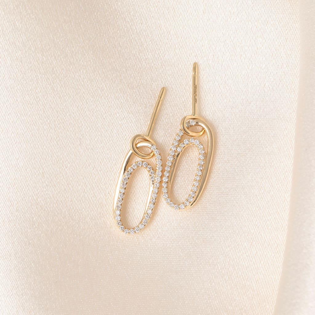 Vesper Diamond Drop Earrings 0.30ct | 9ct Gold - Earrings