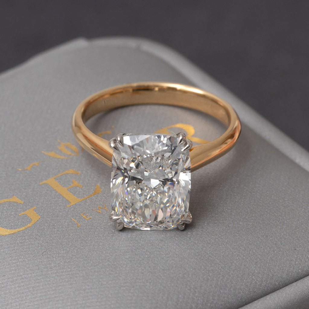 VICENZA 5ct | Elongated Cushion Solitaire Lab Grown Diamond