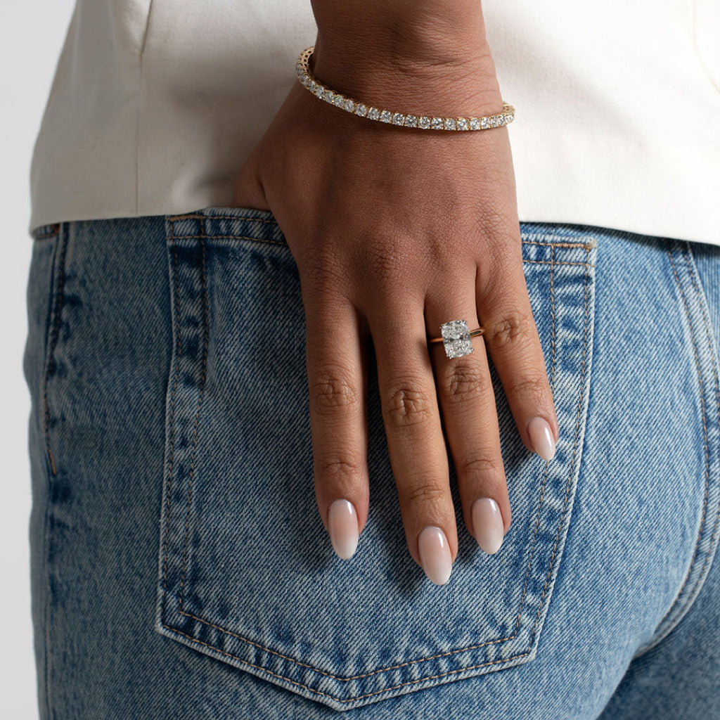 VICENZA 5ct | Elongated Cushion Solitaire Lab Grown Diamond