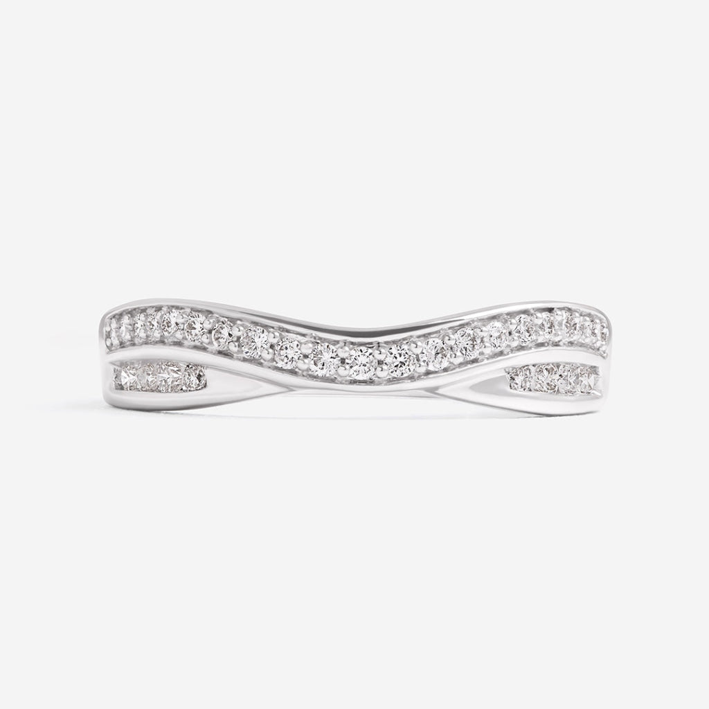 Vixen - 18ct White Gold | Diamond Wedding Ring - Rings