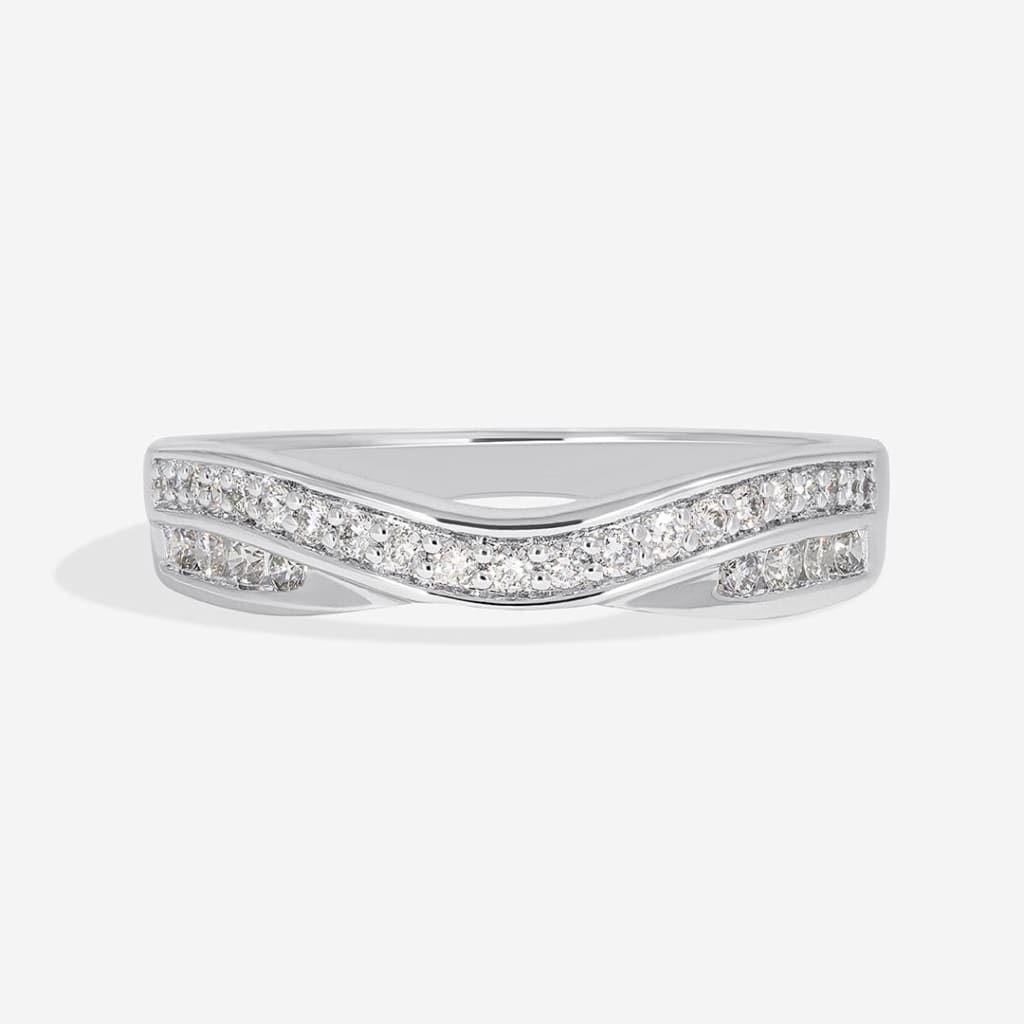 Vixen - 9ct White Gold | Diamond Wedding Ring
