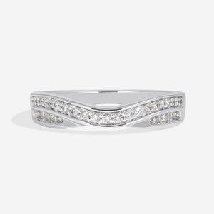 VIXEN | Diamond Wedding Ring in 18ct White Gold