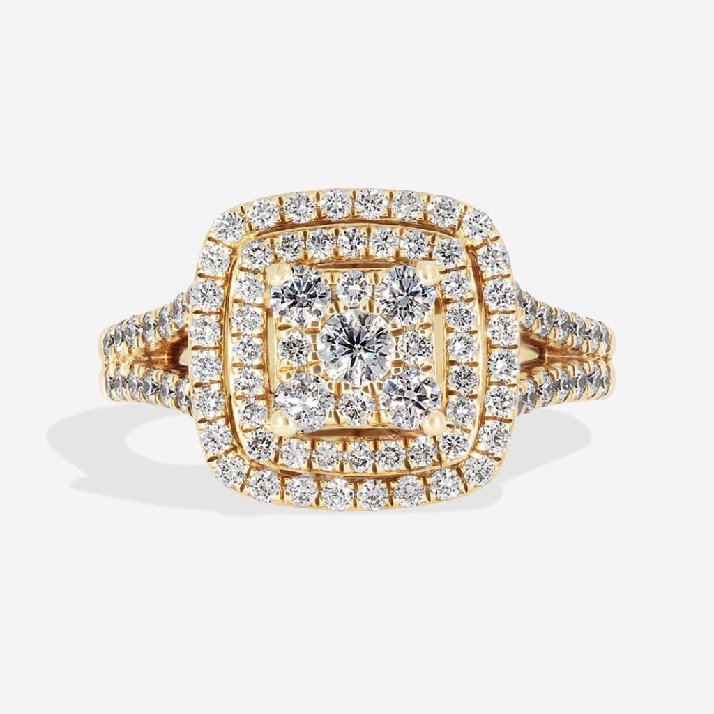 9ct Gold Diamond Engagement Ring