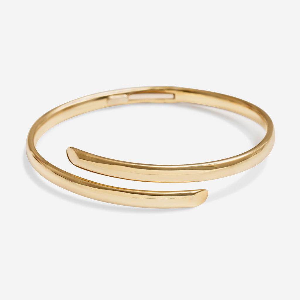 yellow gold bangle