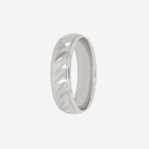 WEBSTER 6mm | Men's Wedding Ring in 9ct White Gold