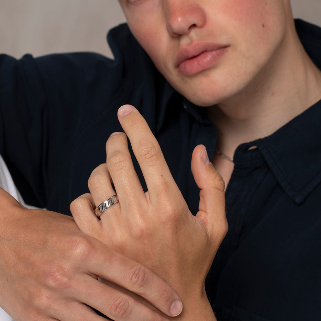 WEBSTER 6mm | Men’s Wedding Ring in 9ct White Gold - Rings