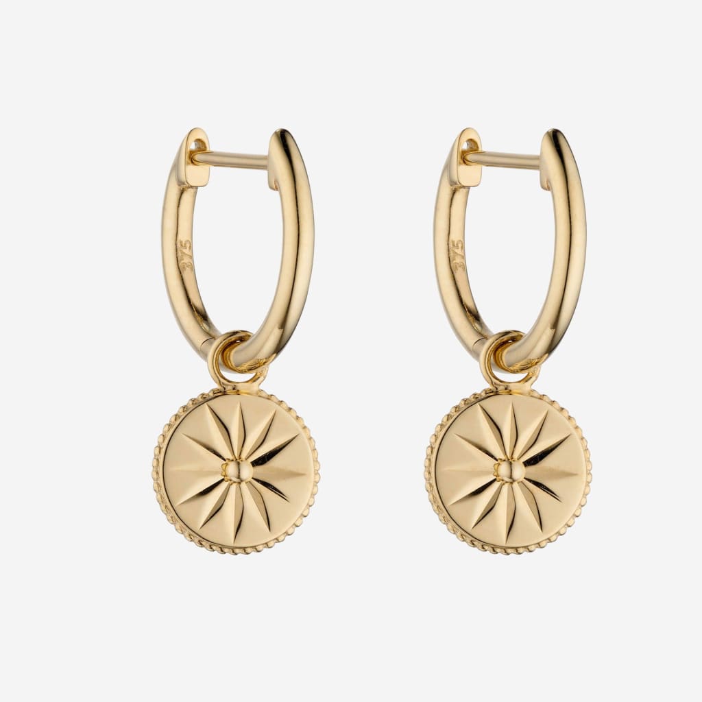 Wellness Huggie Earrings | 9ct Gold