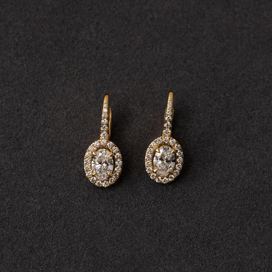 Dismond drop earrings